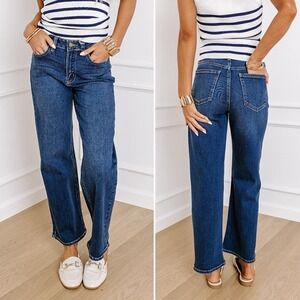 JUST USA Women's‎ High Waisted Straight Leg Jeans Size 29/8